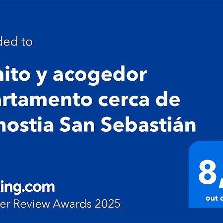 Bonito Y Acogedor Apartamento Cerca De Donostia San Sebastian Lezo Kültér fotó